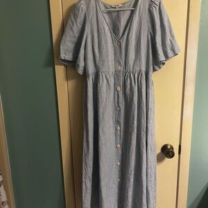 Madewell Light Blue Striped Top